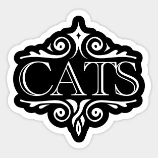 Fancy Cats Sticker